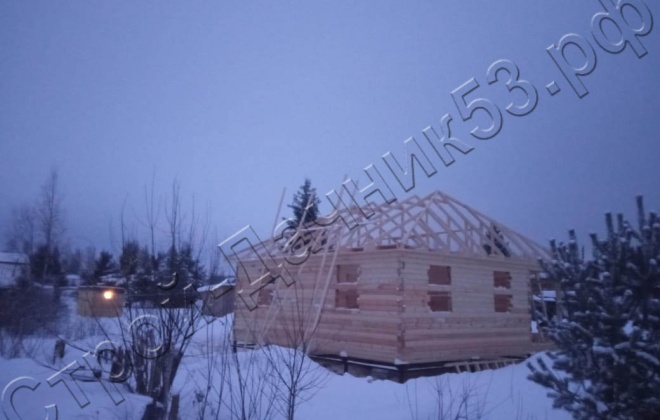 4 Брусовой дом ОД-9 8Х8, 64 м², Ленинградская область, Кировский район, поселок Апраксин (9)